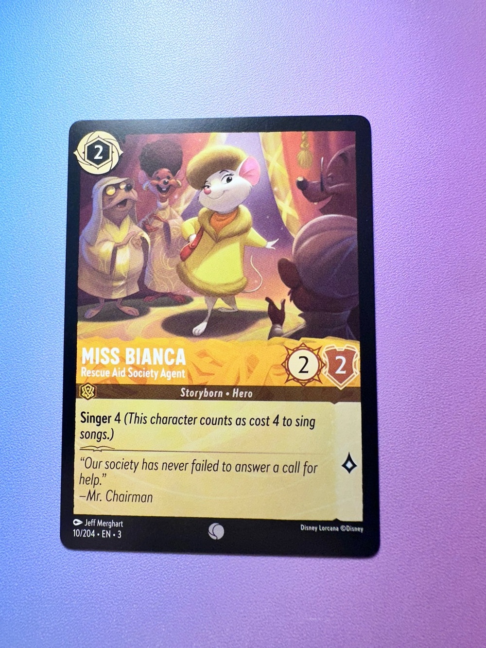 miss bianca [the rescuers] - 10/204 (common) — lorcana: into the inklands
